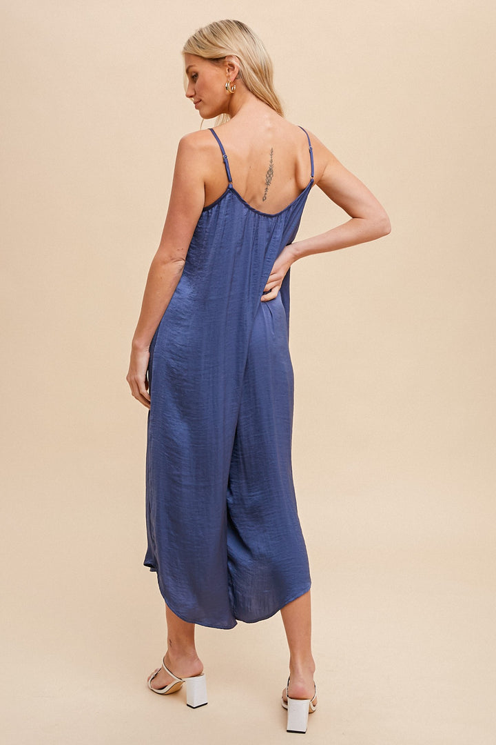 Capri Satin Jumpsuit