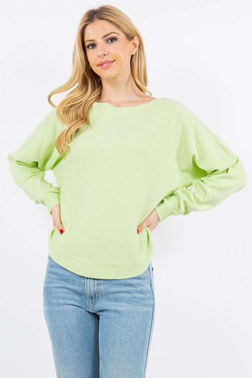 Short Rounded Hemline Dreamers Sweater