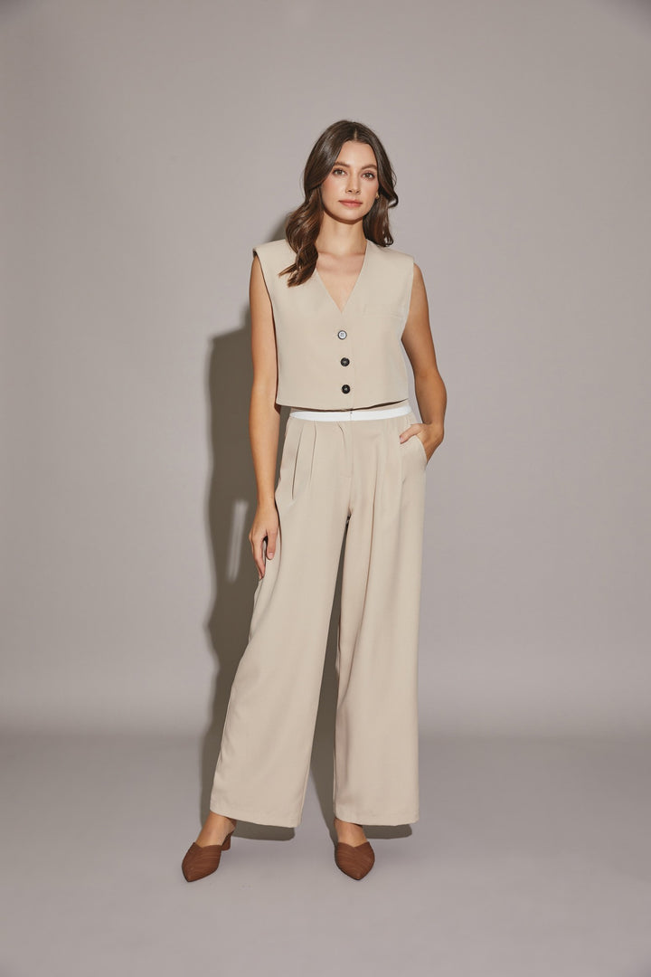 Olivia Two Tone Tailored Pants