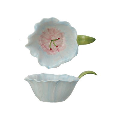 Hand-Painted Flower Shaped Bowls