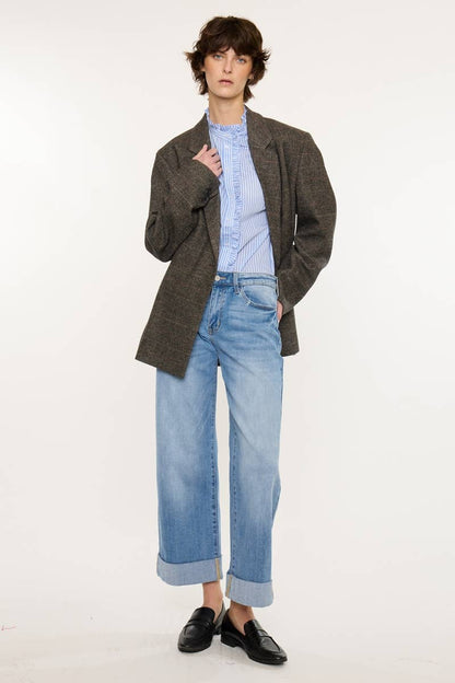 Sally Cropped Wide Leg Jeans