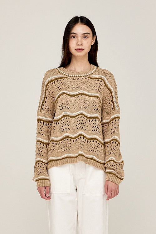 Gale Squiggle Stripe Sweater