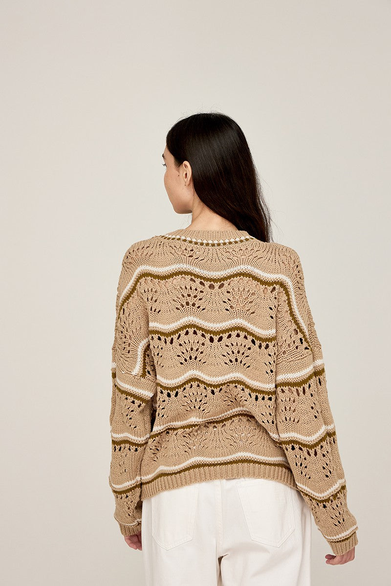 Gale Squiggle Stripe Sweater