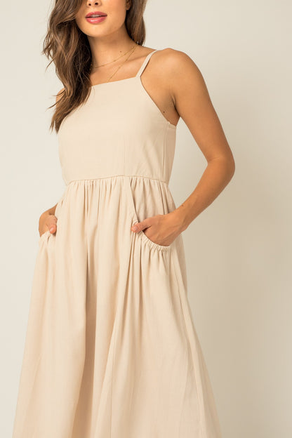 Bella Tie Shoulder Midi Dress