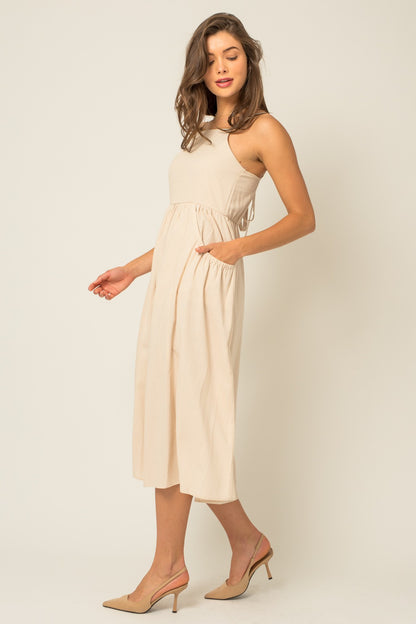 Bella Tie Shoulder Midi Dress