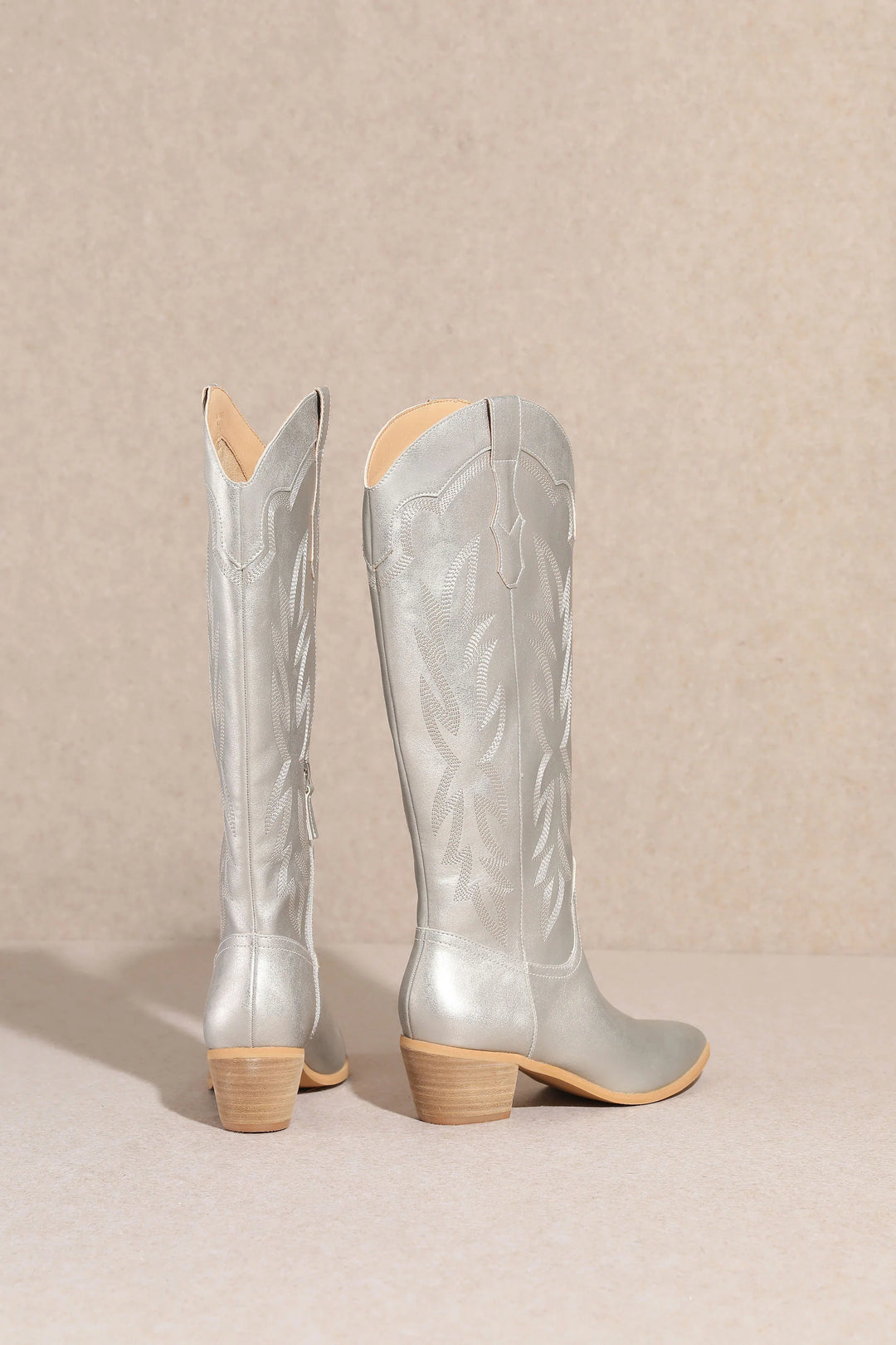 Miranda Silver Western Boots