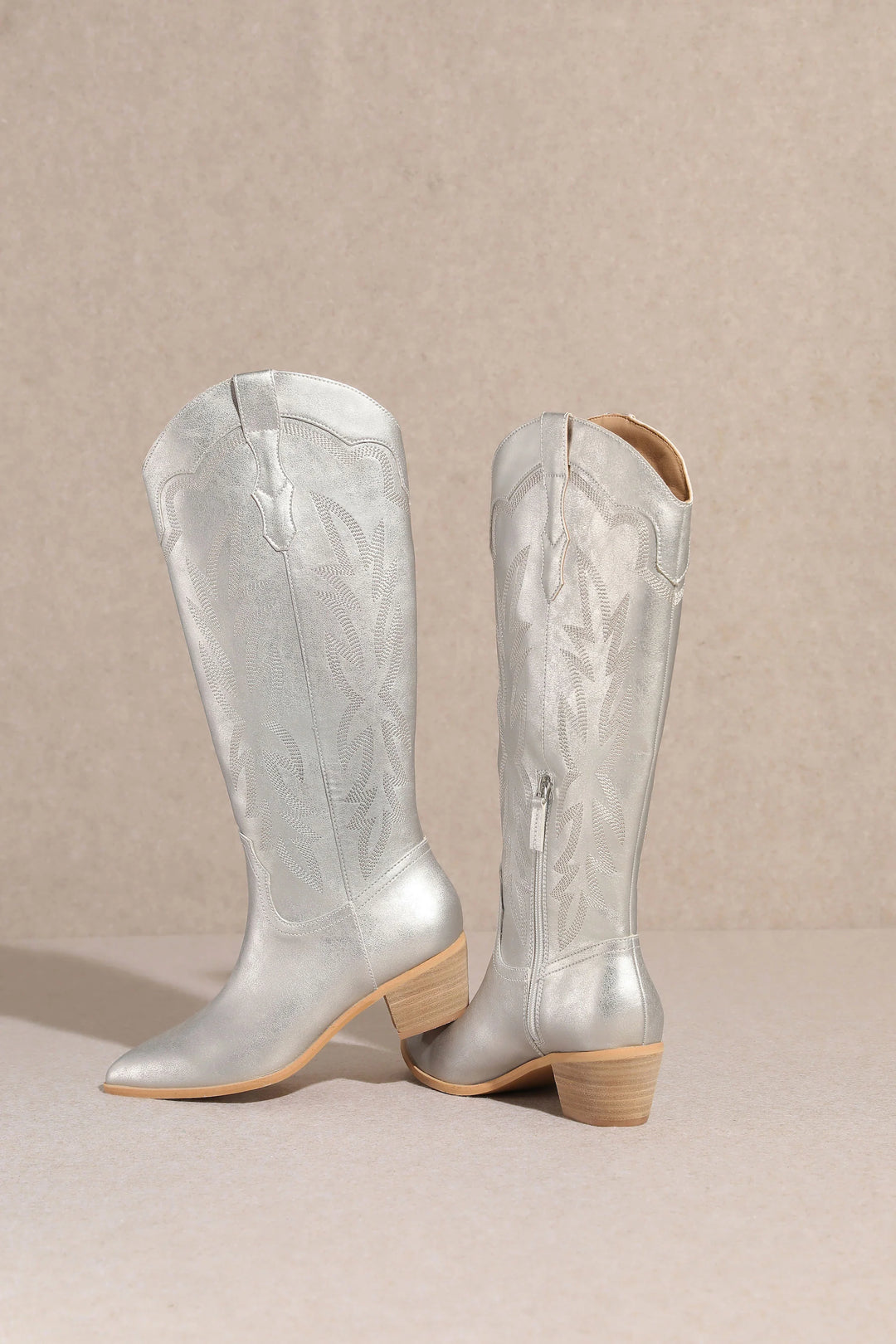 Miranda Silver Western Boots