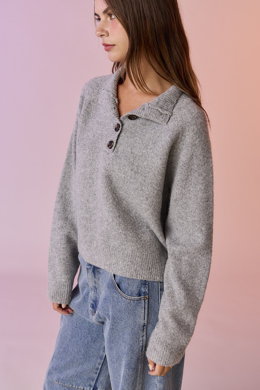 Mila Half-Button Sweater