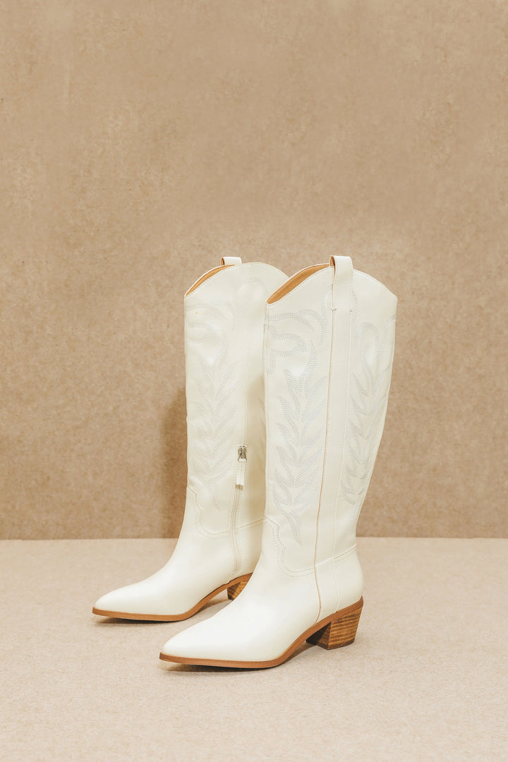 Patsy White Western Boots