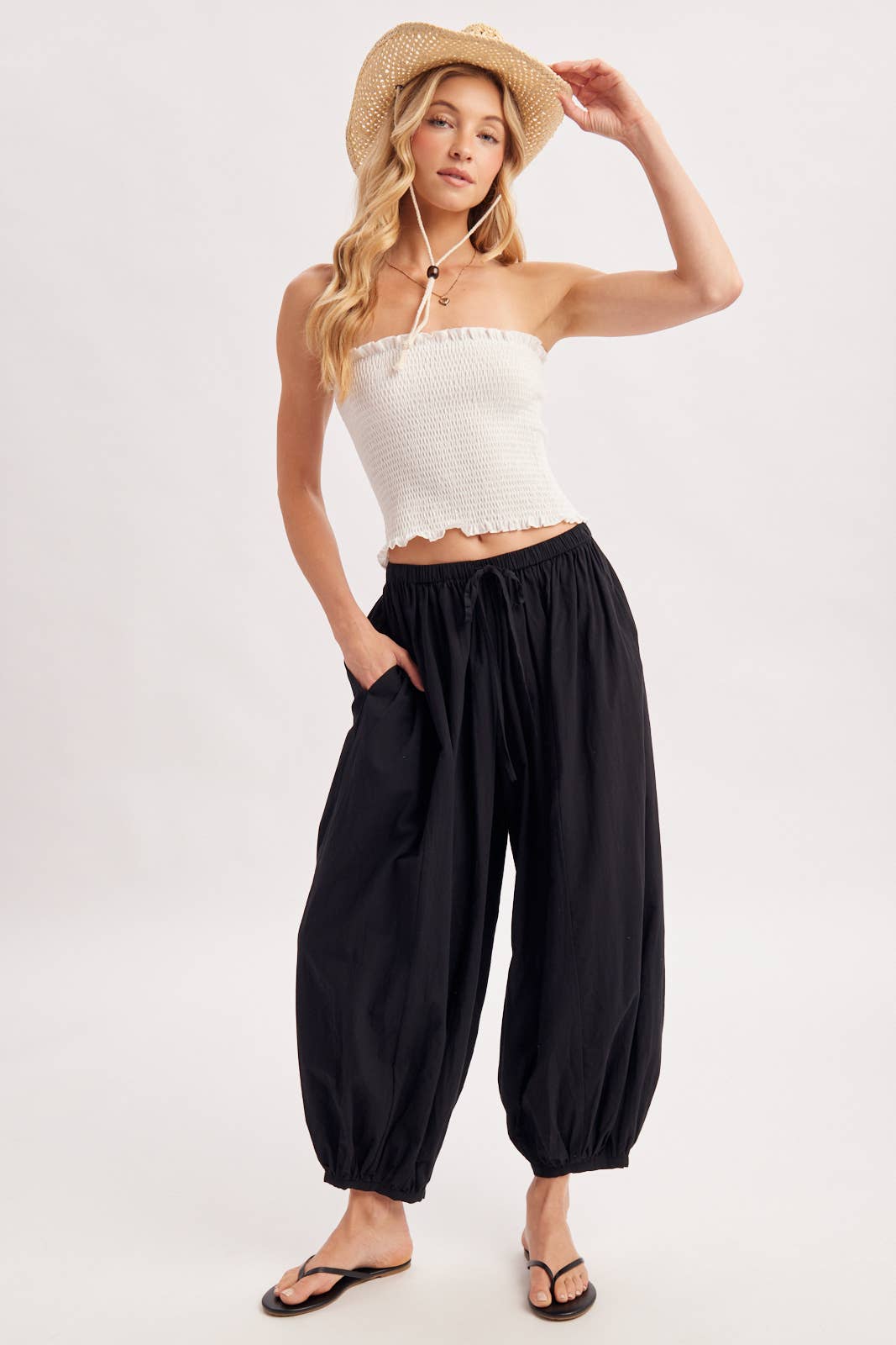 Martha Boho Drawstring Balloon Pants