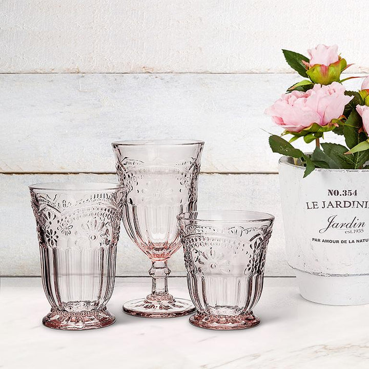 Stella Embossed Tumbler Glass