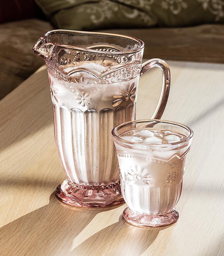 Stella Embossed Tumbler Glass
