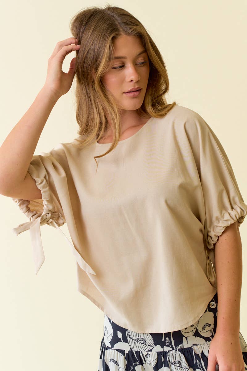 Lisa Sleeve Tie Detail Top