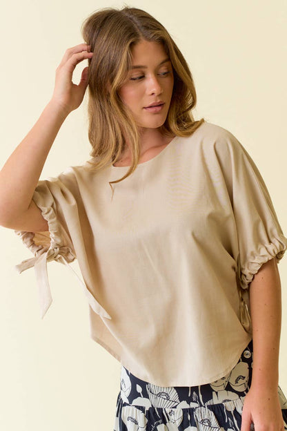 Lisa Sleeve Tie Detail Top
