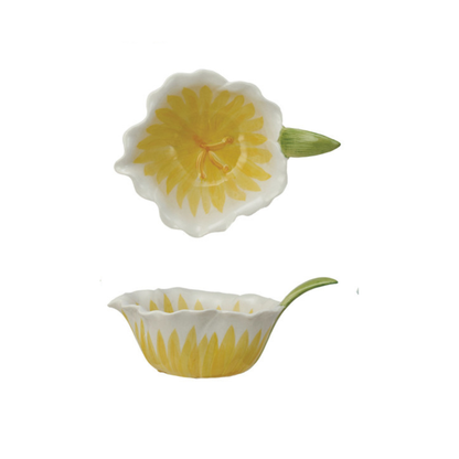 Hand-Painted Flower Shaped Bowls