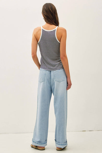 Ashley Comfy Wide Leg Denim Pants