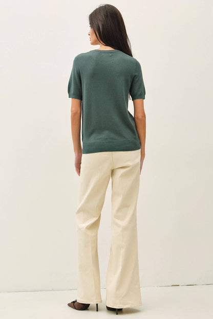 Emily Short Sleeve Sweater Tee
