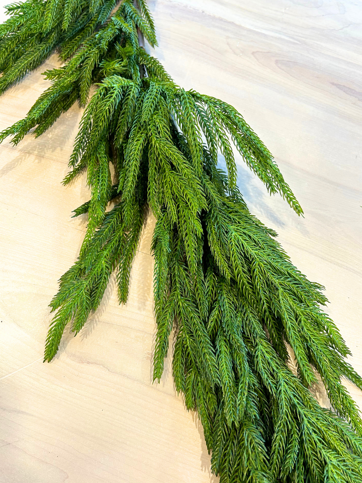 72" Real Touch Norfolk Pine Garland