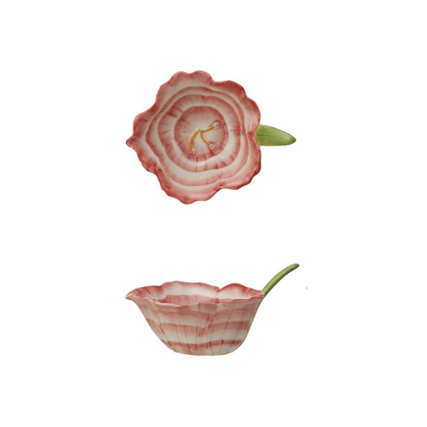 Hand-Painted Flower Shaped Bowls