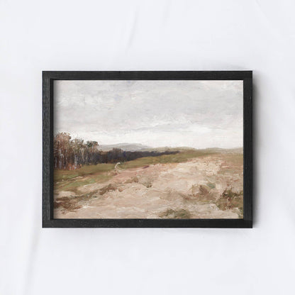 Oil Landscape Framed Print