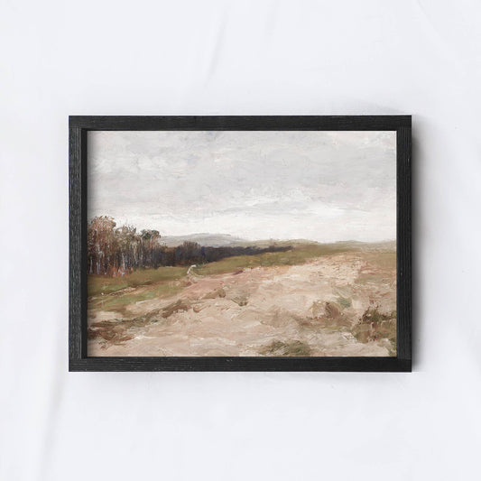 Oil Landscape Framed Print