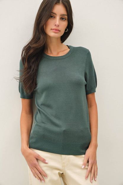Emily Short Sleeve Sweater Tee