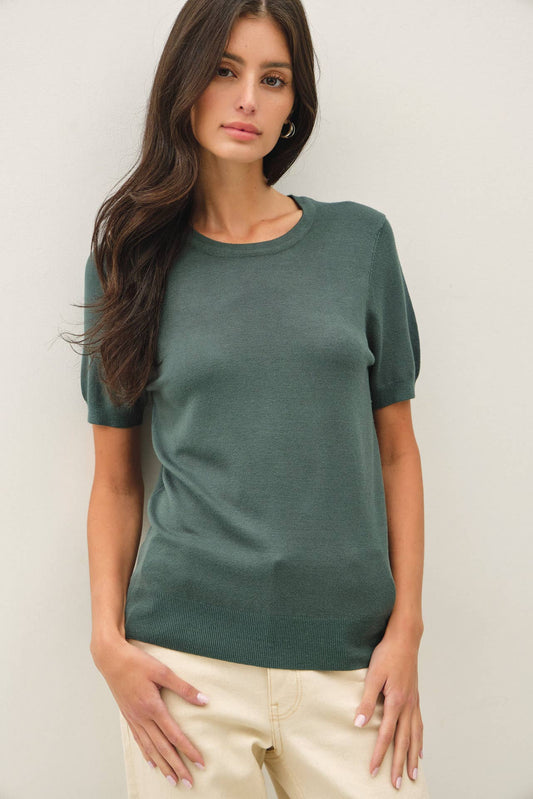Emily Short Sleeve Sweater Tee