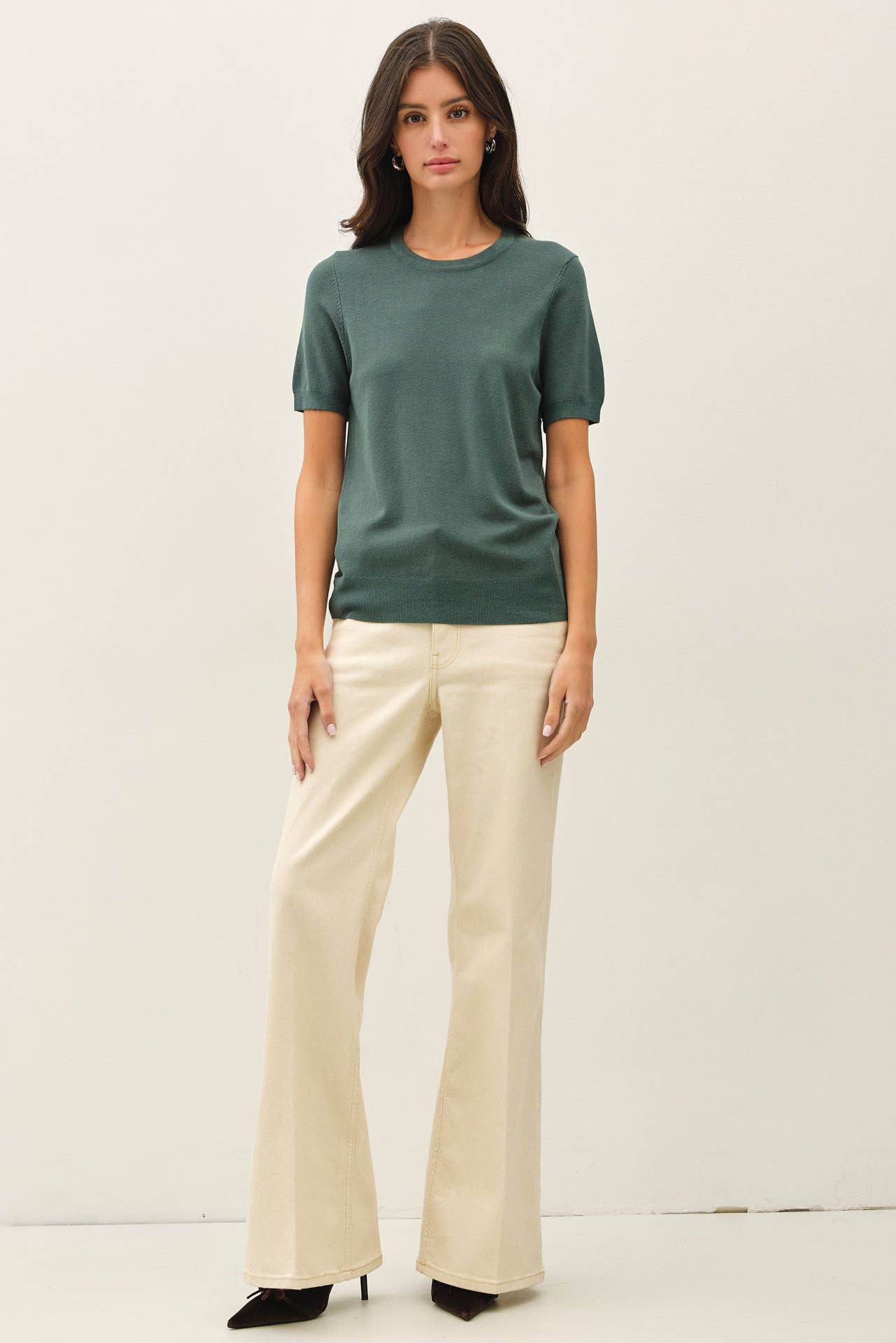 Emily Short Sleeve Sweater Tee