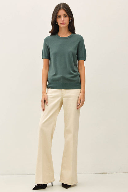 Emily Short Sleeve Sweater Tee