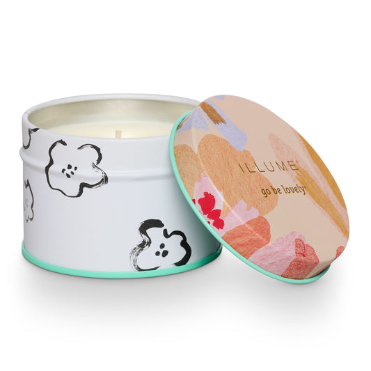 Blood Orange Dahlia Fleur Tin Candle