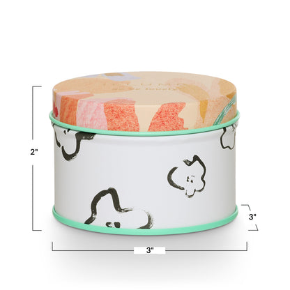 Blood Orange Dahlia Fleur Tin Candle