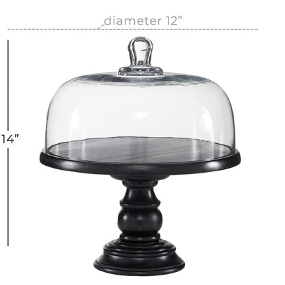 Black Glass Cloche