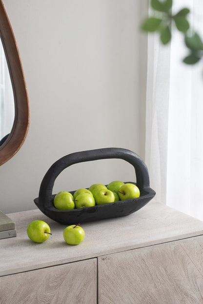 Wooden Tray with Curved Handle