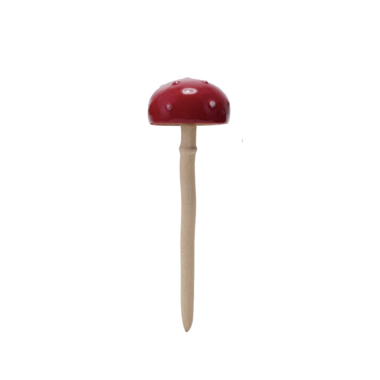 Stoneware Mushroom Plant Stakes