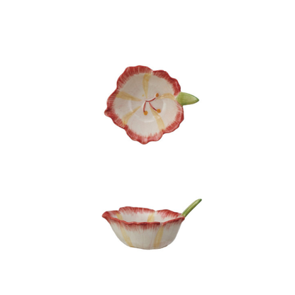 Hand-Painted Flower Shaped Bowls