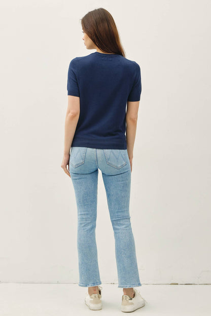 Emily Short Sleeve Sweater Tee