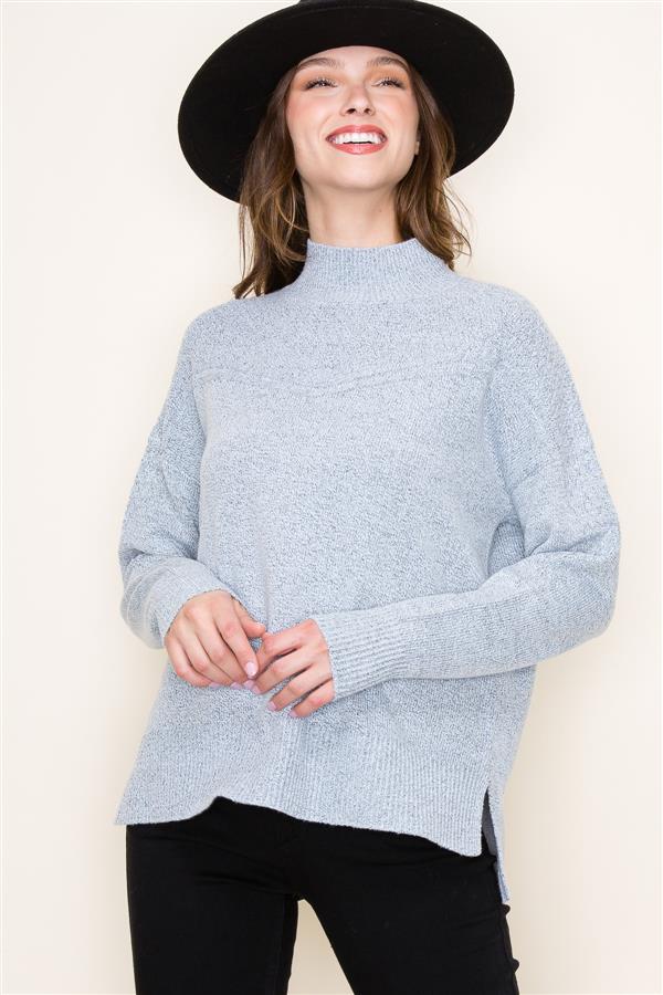 Kelsie Mock Neck Sweater