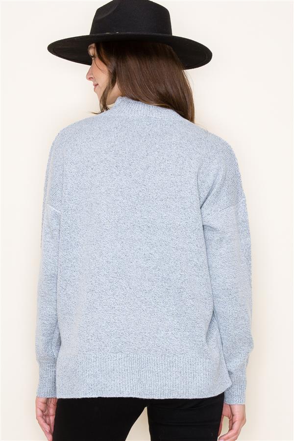 Kelsie Mock Neck Sweater