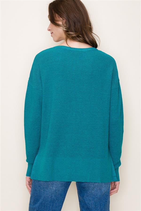 Alice Boatneck Waffle Knit Sweater