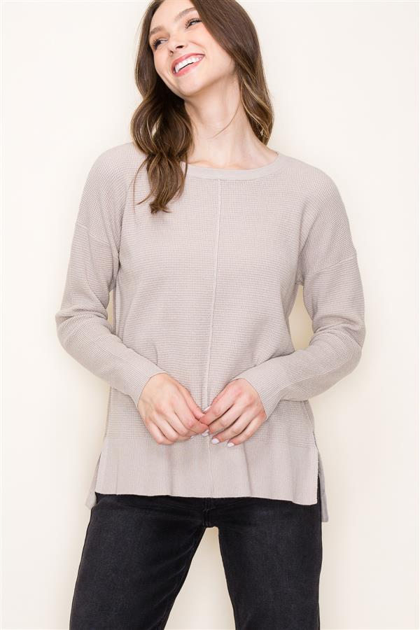 Alice Boatneck Waffle Knit Sweater