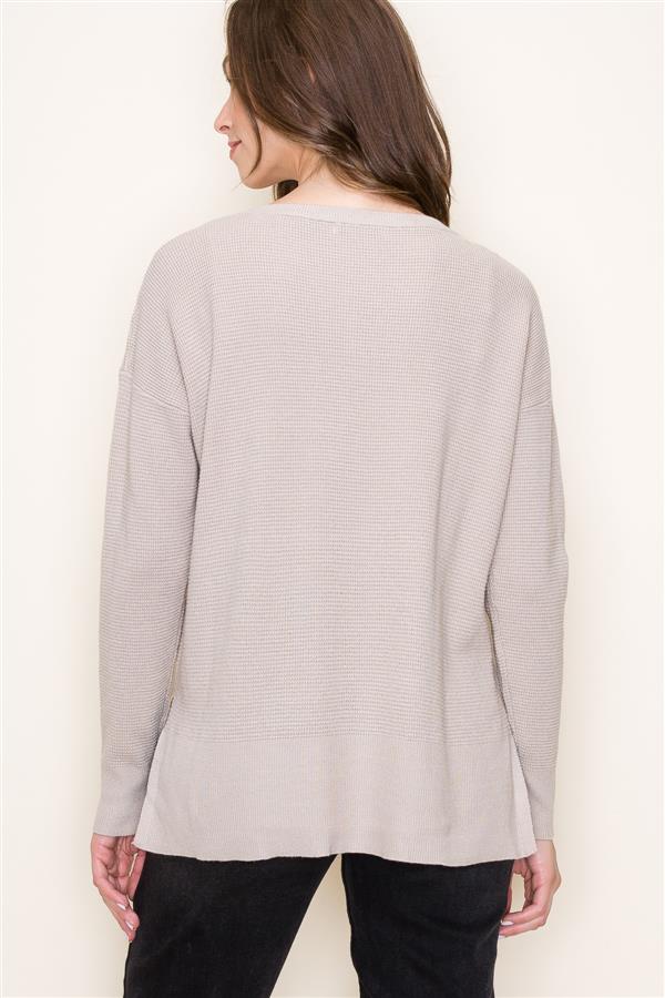 Alice Boatneck Waffle Knit Sweater