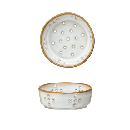 Round Stoneware Berry Bowls