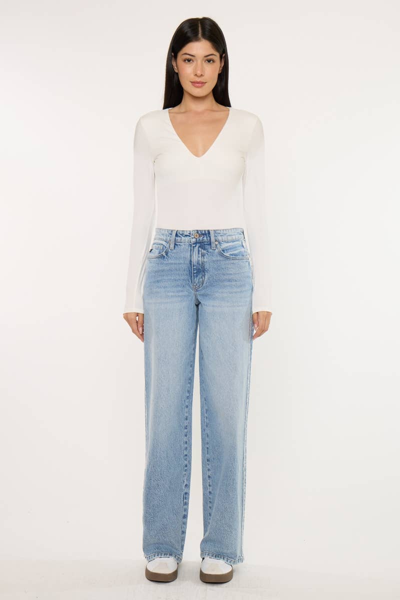 Candice High Rise Frayed Leg Jeans