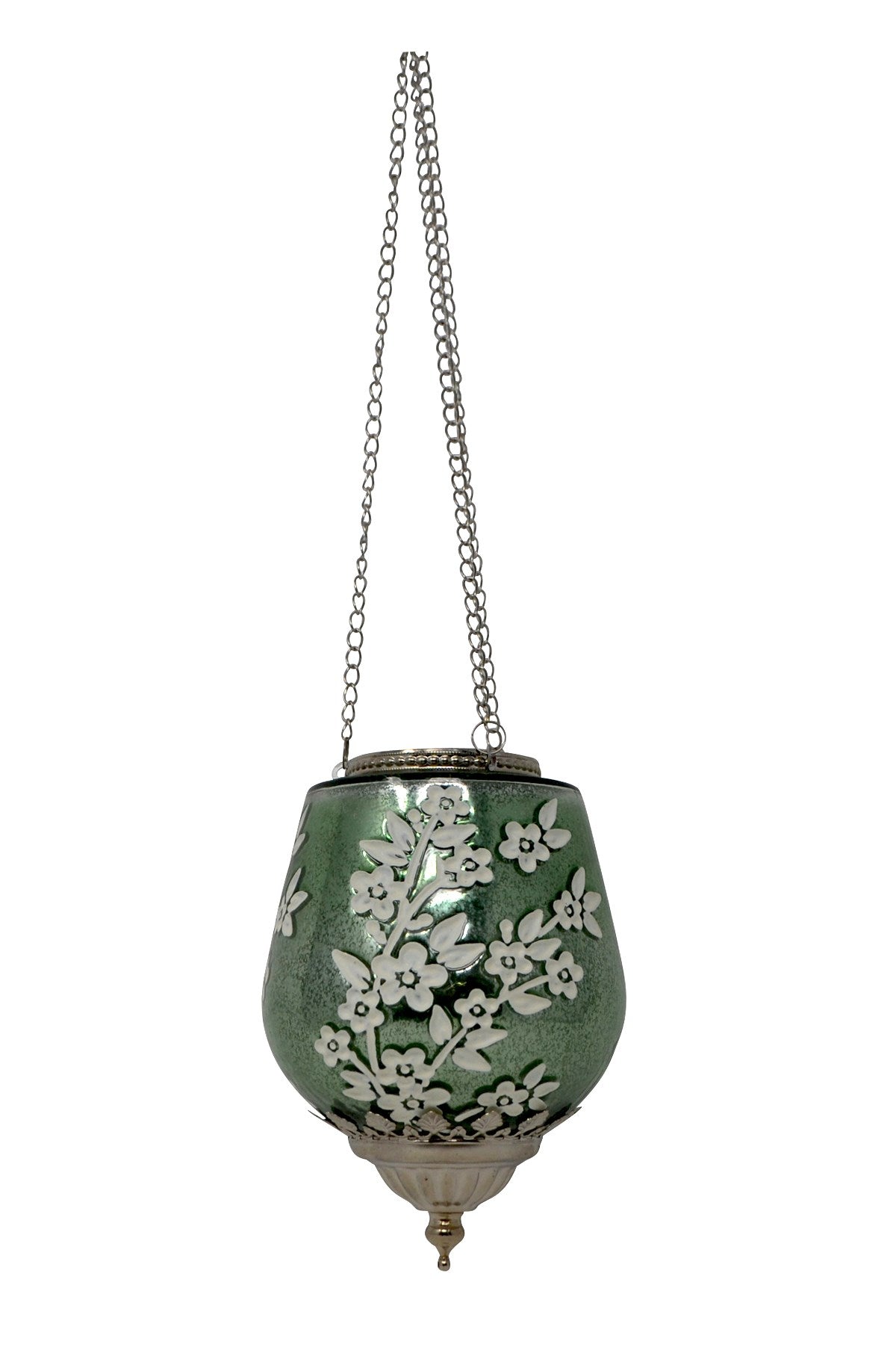 Floral Emerald Lantern - LED