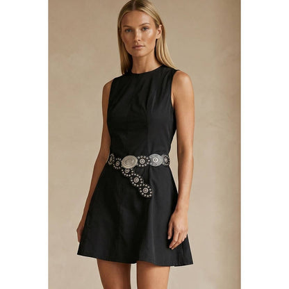 Ellie High Neck Skater Flare Dress