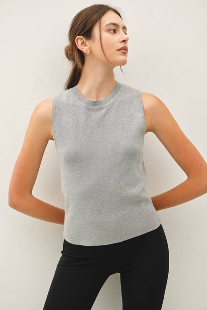 Jane Sleeveless Slim Knitted Tank Top