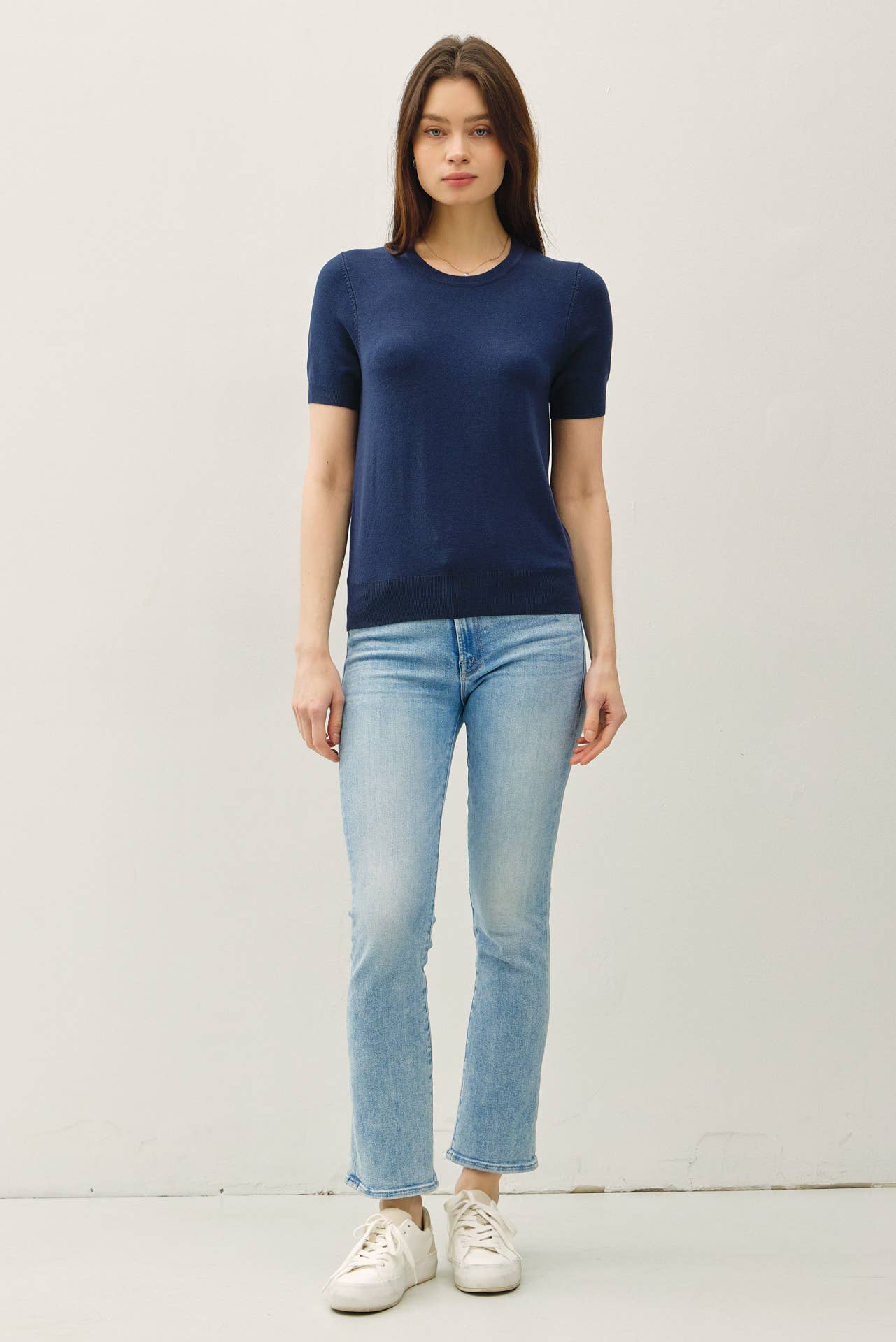 Emily Short Sleeve Sweater Tee