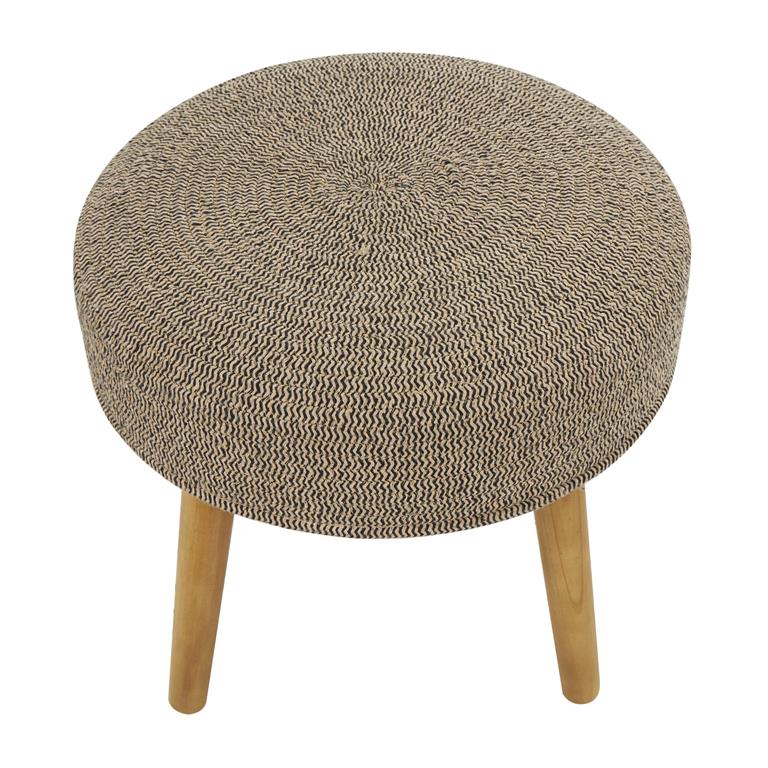 Taupe Fabric Stool