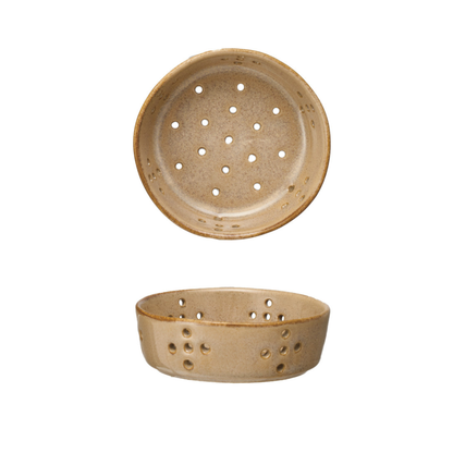 Round Stoneware Berry Bowls