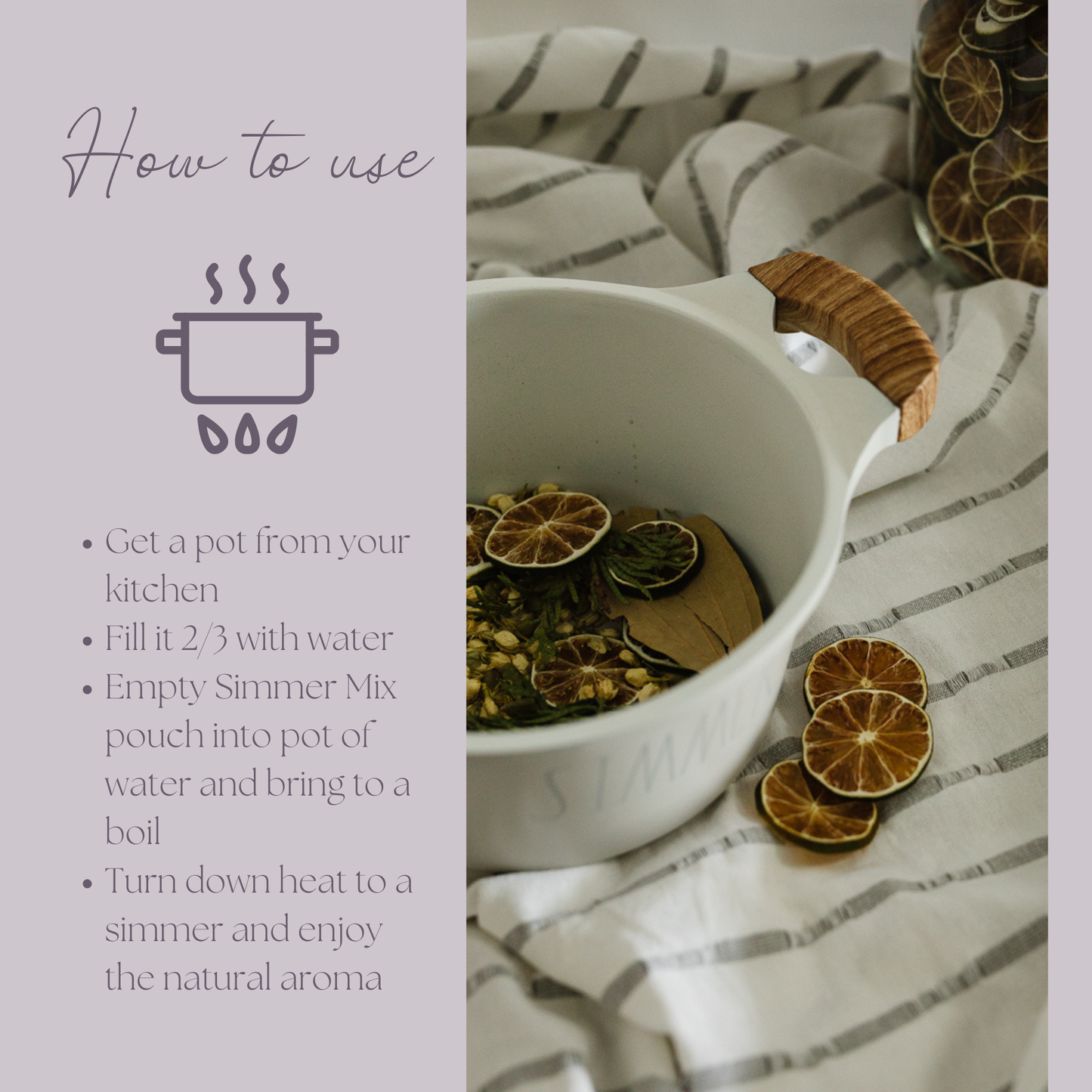 Be Cozy Fall Simmer Pot Mix, Natural Jasmine Spice Aroma